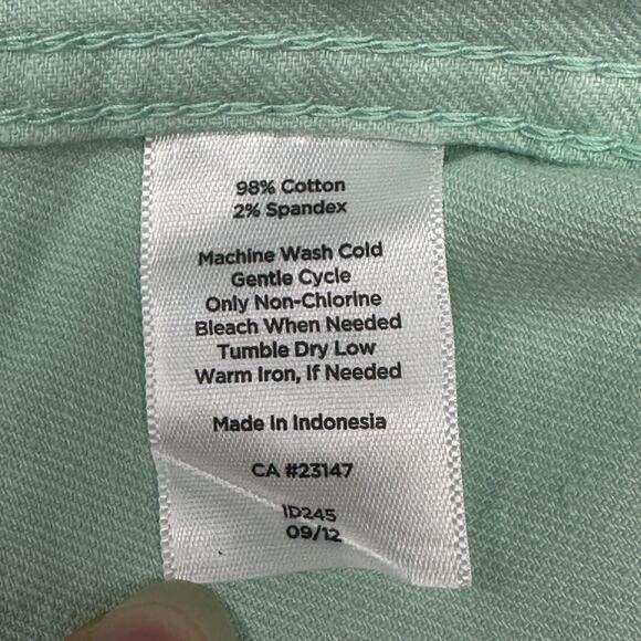 Talbots Petites Women’s Mint Green Denim Button-Up Jacket Size: Medium Petite - Picture 7 of 7
